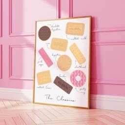 Biscuit Classics Wall Art Print, Kitchen Poster, Cute Food For Kitchen, Dining Room, British Print 2523 - thumbnail 3
