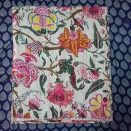 Indian Handmade Kantha Throw Bedcover Home Living Quilt Gudri Blanket Size-Multi - thumbnail 3