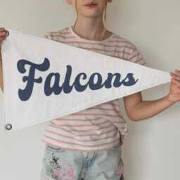 Sport Team Pennant Custom Boy Baseball Flag Wall Decor Kids Room Art Sign Banner Boho Style Personalized Basketball Football - thumbnail 2