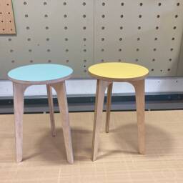 Round Plywood Side Table - thumbnail 4