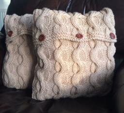 Chunky Cable Knit Cushion, Decorative & Scatter Cushions, Home Living