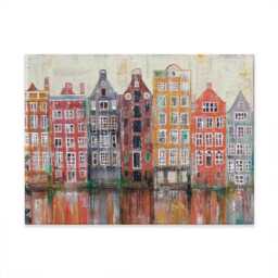 Amsterdam Damrak Street Canvas Print, Travel Art, Netherlands Home Decor - thumbnail 1