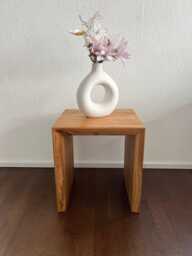 Wooden Stool/Side Table Plant Stand Handcrafted Footstool Nightstand Natural Wood Gift Idea - thumbnail 1