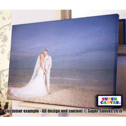 Diamond Dust Couple Custom Personalised Valentines Day Portrait Bling Glass Glitter Sparkly Framed Picture Photo Canvas Print Partner Gift - thumbnail 2