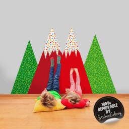 Removable, Patterned Mountains Wall Decor, Self Adhesive Decor For Kids Room, Nurseries, Peel & Stick #58 - thumbnail 1