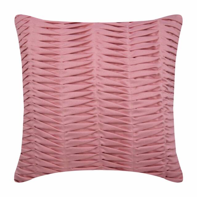 "Decorative Moss Rose Pink Toss Pillow Cover 16""x16" - image 1