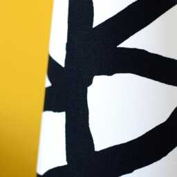 Small Monochrome Table Lampshade Black & White Geometric Pattern, Conical /Cone Or Cylinder Shape Handmade By Vivid Shades - thumbnail 3