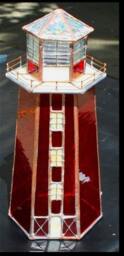 stained Glass Lighthouse Table Lamp Unique Ooak - thumbnail 2