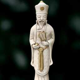 Large Chinese Man Sculpture Outdoor Wise Elder Figurine Lover Gift Handmade Decoration Yard Art - thumbnail 3