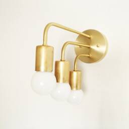 Minimalist Triple Arm Wall Sconce Modern Parallel Light - thumbnail 3