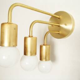 Minimalist Triple Arm Wall Sconce Modern Parallel Light - thumbnail 2