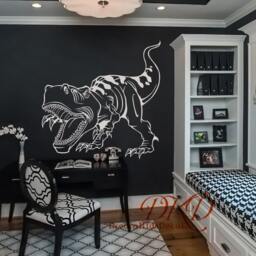 Dinosaur Decal, Dinosaur Wall Art, Decor, Stickers, Baby Boy Nursery Wall Stickers T-Rex-Dk281 - thumbnail 3