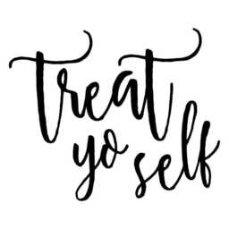 Treat Yo Self Vinyl Wall Decal - Inspirational Quote Art - thumbnail 2