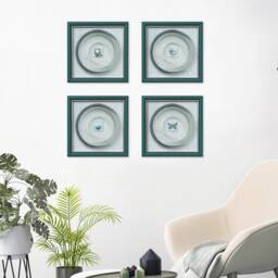 Mint Green String Art Set - Geometric Wall Decor, Nature Symbols - thumbnail 3