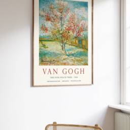 Van Gogh Art Print, The Pink Peach Tree, Poster, Famous Paintings Art, Scenery & Nature Decor, A1/A2/A3/A4 - thumbnail 3