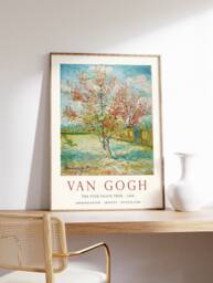 Van Gogh Art Print, The Pink Peach Tree, Poster, Famous Paintings Art, Scenery & Nature Decor, A1/A2/A3/A4 - thumbnail 1