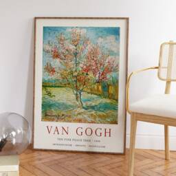 Van Gogh Art Print, The Pink Peach Tree, Poster, Famous Paintings Art, Scenery & Nature Decor, A1/A2/A3/A4 - thumbnail 2