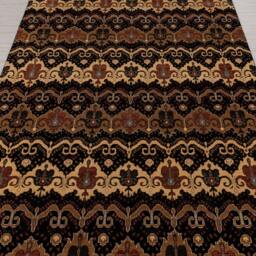 6x9 Rug Modern Ikat Design Handmade Wool Carpet #1722 - 180x275 cms - thumbnail 2
