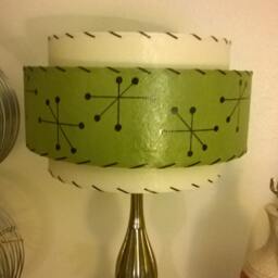 Mid Century Vintage Style 3 Tier Fiberglass Lamp Shade Starburst Atomic Iv/Ol3 - thumbnail 3