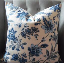 Richloom Briswell Chambray.toss Pillows.throw Pillows.slipcovers.sofa Cushions.cushion Covers.home Decor Accents.florals - thumbnail 1