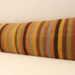 Extralong 12x48 Inch 30x120 cm, Pillowcover, Pillow, Boho, Rusticdecor, Turkish Kilim Lumbar Pillow Cover Home Interior Chair Navajo, 4Oyf-129 - thumbnail 3
