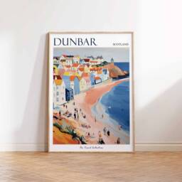 Dunbar Scotland Travel Poster Coastal Town Art Print - thumbnail 3