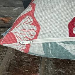 1253. Romo Mariken Cherry Floral Linen Blend Cushion Cover, Size 18x18 - thumbnail 2