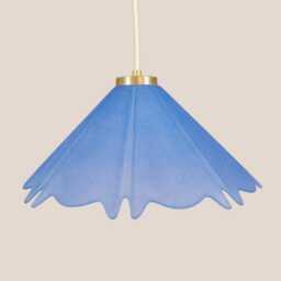 Mojca Vintage Pendant Light Mcm Hanging Handcrafted Glass Lamp Retro Ceiling Fixture Yugoslavia Gold Brass - thumbnail 2