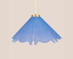 Mojca Vintage Pendant Light Mcm Hanging Handcrafted Glass Lamp Retro Ceiling Fixture Yugoslavia Gold Brass - thumbnail 1