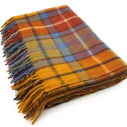Soft Wool Tartan Blanket - 70x60 Inches Soft, Warm & Timeless Buchanan Ancient - thumbnail 2