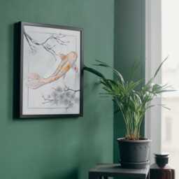 Koi Carp A4 Print, High Quality Wall Art, Japanese Inspired Decor, Original Artist Marine Biologist Poster - thumbnail 4