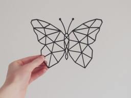 Geometric Butterfly - Wall Art Hanging Decoration Home Decor Black Printinghive - thumbnail 1