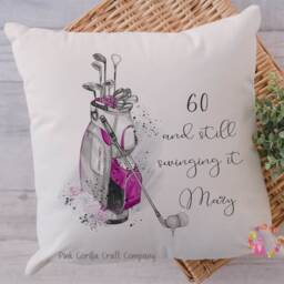 Golf Cushion, Golfer Pillow, Gift, Gift, Gift For Her, Lover, Golfer, Ladies Golf, Birthday Golfer - thumbnail 3