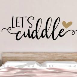 Let's Cuddle Wall Decal - Decor We Should Probably Stay Home And - thumbnail 2