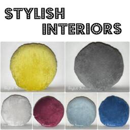 Handmade Round Kensington Velvet Cushion Covers Circle Bed Sofa Pillowcase - thumbnail 1