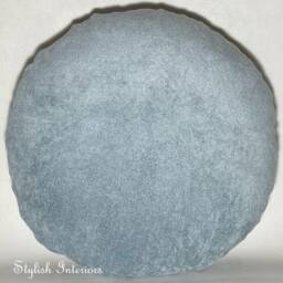 Handmade Round Kensington Velvet Cushion Covers Circle Bed Sofa Pillowcase - thumbnail 4