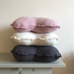 Muslin Cotton Heart Pillow Set Kids Room Decor - thumbnail 4