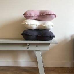 Muslin Cotton Heart Pillow Set Kids Room Decor - thumbnail 3