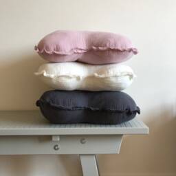 Muslin Cotton Heart Pillow Set Kids Room Decor - thumbnail 2