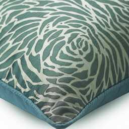 "Designer Blue Pillow Cover For Bed 24""x24""/26""x26" - thumbnail 2