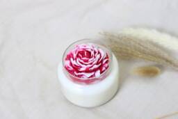 Peony Scented Soy Wax Candle Handmade Flower Candle, 16 Oz - thumbnail 1