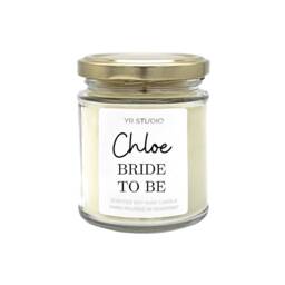 Bride To Be Gift Candle, Personalised Bridal Gift, Soy Bride, Bridesmaid, Engagement, Wedding Party For Friend - thumbnail 2
