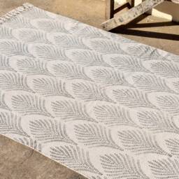 Square Cotton Rug, Woven Area Rugs For Sale, Rustic Rugs, Decorative Bohemian Indian - thumbnail 3