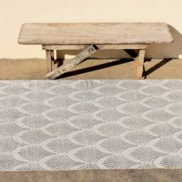 Square Cotton Rug, Woven Area Rugs For Sale, Rustic Rugs, Decorative Bohemian Indian - thumbnail 2