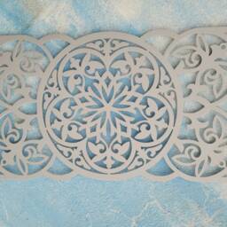 "Large Metal Wall Decor, Art -Silver, 39"" - 97cm Wide, 22" - thumbnail 2