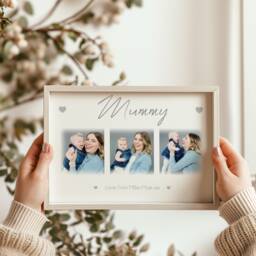 Mummy Photo Frame, Framed Print, Mother's Day For Birthday Gift Mummy. Collage Frame - thumbnail 1