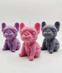 Handmade French Bulldog Candle Scented Soy Wax, Dog Lover Gift - thumbnail 1