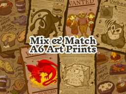Mix & Match Art Prints - Medieval Dnd Monster Dungeons & Dragons Postcard - thumbnail 1