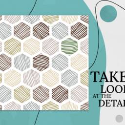 Hexagonal Tiles Zebraic Vinyl Flooring, White Linoleum in Roll, Gray Homecoming Proposal Ideas, Honeycomb Aesthetic Room Decor - thumbnail 2