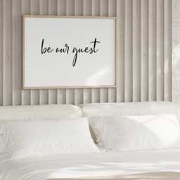 Be Our Guest - Landscape Print Bedroom Wall Art Entryway Decor Room D??cor New Home Gift Typography Poster Unframed - thumbnail 3